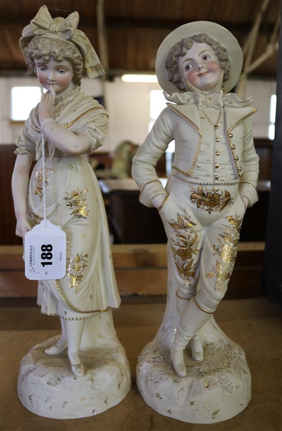 Pair of bisque figures